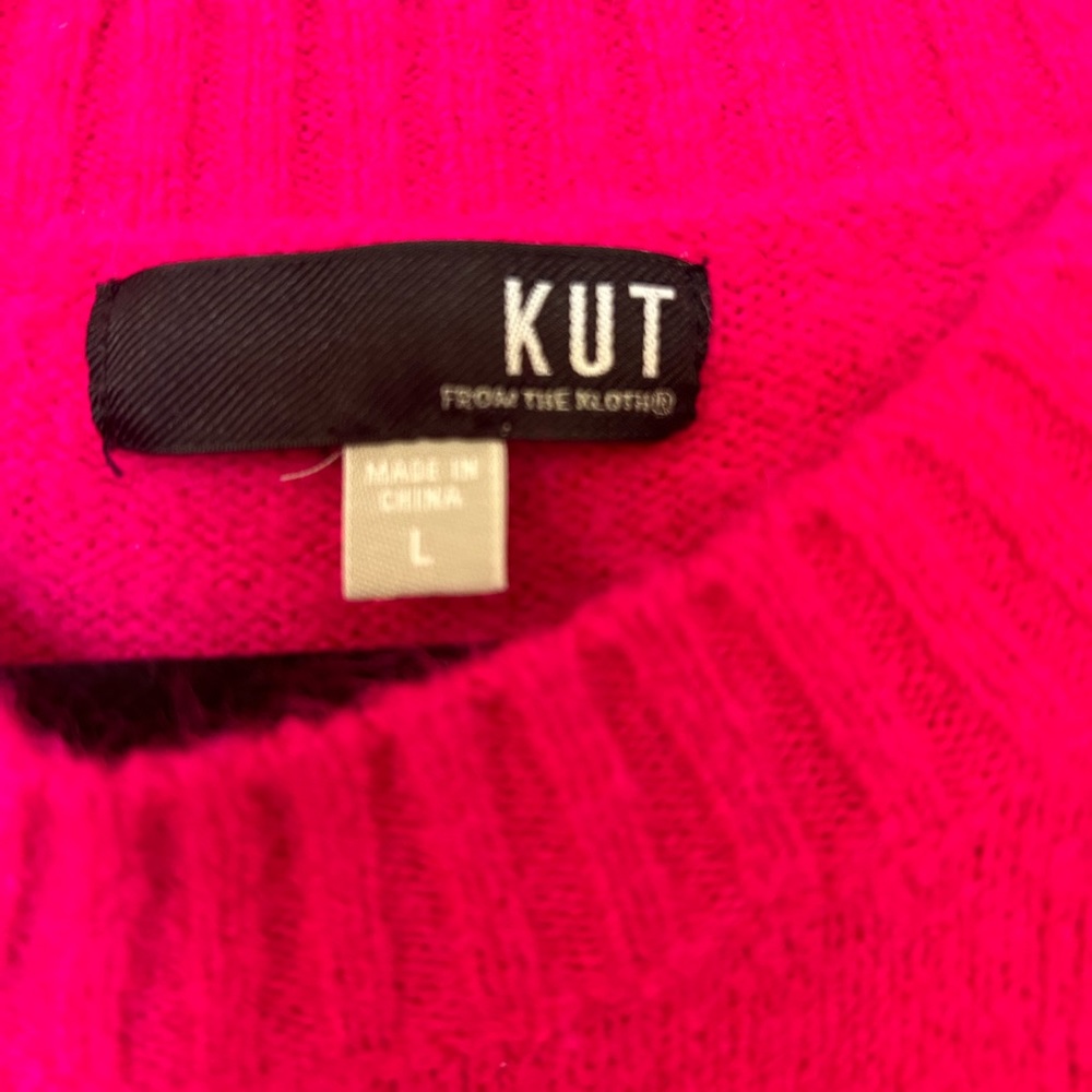 Kut from the Kloth hot pink sweater. - Picture 2 of 2